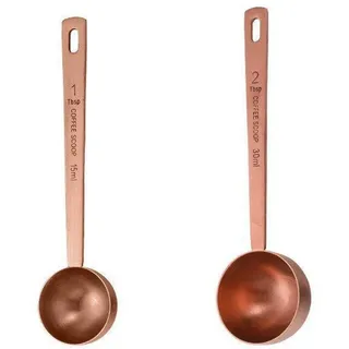 Kaffeelöffel – Messlöffel – Kaffeelöffel mit langem Stiel – Suppenlöffel – 2 Stück – 1 Messlöffel (15 ml) und 2 Messlöffel (30 ml)... - Rosa