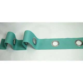 Gerster Gardinen Ösenband - zum annähen, Gardinenband, Gardinenzubehör (100 mm, Mint) - 2 Meter