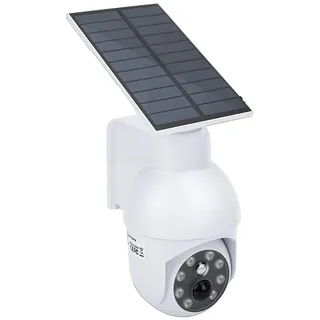 SENECESLI Dummy-Fake-Kamera, Überwachungskamera mit Bewegungsmelder, Flutlicht, Solar-Sicherheitslicht, 540 Lm, IP64, Wasserdicht, Simulationskamera, LED-Licht für den Garten