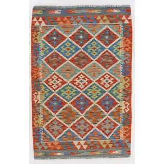 Kelim Teppich Amira 170 x 240 cm Polyester Bunt
