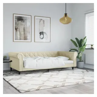 vidaXL Tagesbett 100 x 200 cm Creme
