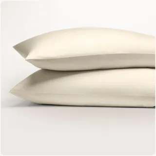 Seralino Kopfkissen 70x90 Bezug Creme (2er Set) 100% Bio Baumwolle, Kopfkissenbezug Oeko-Tex/Fairtrade Zertifiziert, weiche Kissenbezüge mit Reißverschluss, Polsterüberzug 70 x 90 Baumwolle