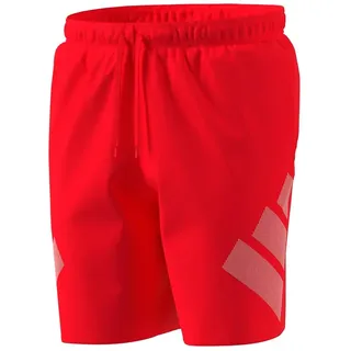 adidas Badeshorts Big Bars Lucid Red/White M