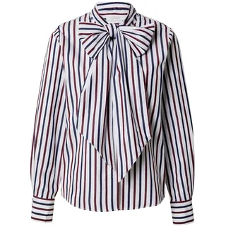 Rich & Royal Bluse navy / burgunder / weiß S