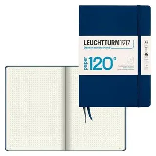 Leuchtturm1917 Notizbuch Edition 120G, 372383, A5, 101 Blatt, marine, Hardcover, dotted