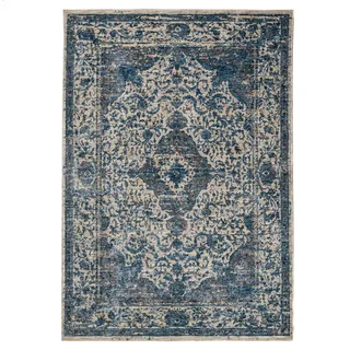 KADIMA DESIGN Adur Kurzflorteppich 160 x 230 cm Blau