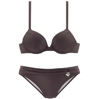 s.Oliver Push-Up-Bikini Damen Braun 40 Cup A