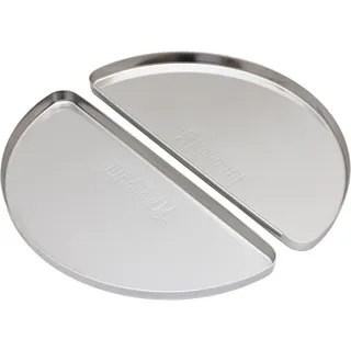 Monolith Grillschale 2er Set Edelstahl silber