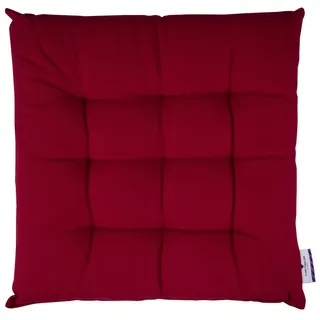 Tom Tailor Sitzkissen, Dunkelrot, Textil, 40x5x40 cm, Oeko-Tex® Standard 100, Wohntextilien, Kissen, Sitzkissen