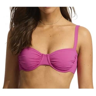 Seafolly Ruched Underwire Bra Damen (Pink 42) Bikinis