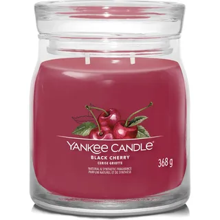 Yankee Candle Black Cherry mittelgroße Kerze 368 g