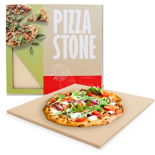 Millarco 90332 Pizzastein 42,5 × 42,5 cmPizzastein für Cozze Pizzaofen 90347/90346, Natur
