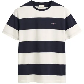 GANT Bar Stripe Kurzarm-T-Shirt Eggshell XL