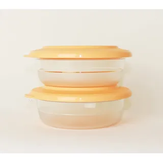TUPPERWARE Tafelperle Tafelfeine Schälchen 2X 275ml Apricot Servierschüssel + Kugelschreiber metallic Touchpen