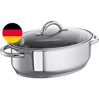 Schulte-Ufer 6768-30 Sicht-Bräter, 30 Cm, 5,00 L Induktion, Silber