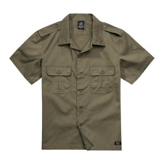 Brandit US Shirt Ripstop Kurzarmhemd grün S