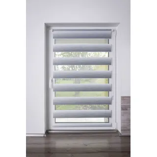 K-HOME Doppelrollo Madrid 60 x 150 cm Farbverlauf/grau