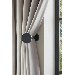 Next Raffhalter Next Set aus 2 Gardinenhaken mit Knauf schwarz