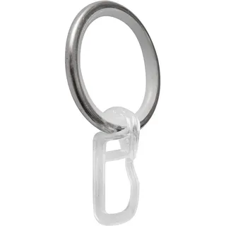 GARDUNA Vorhangstange Rundring 1-läufig Ø 16 mm 20 cm Weiß