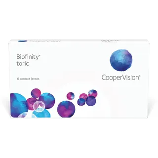 CooperVision Biofinity Toric 6 St. / 8,70 BC / 14,50 DIA / -3,25 DPT / -0,75 CYL / 90° AX