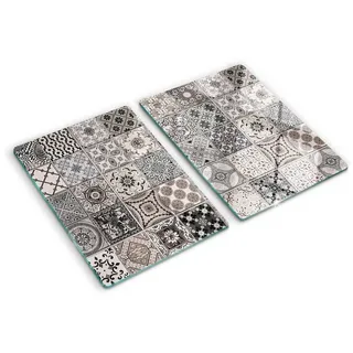 Tulup Herdabdeckplatte 40x52 cm 2er Set beige