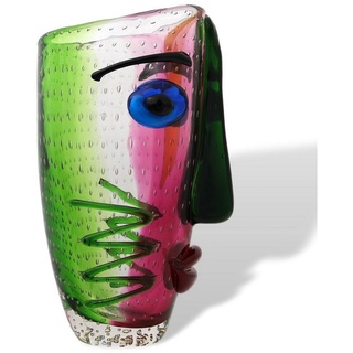 Aubaho Tischvase Glasvase Tischvase Vase Gesicht Glas im Murano Antik Stil 30cm