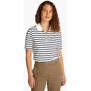 Tommy Hilfiger Regular Fit Poloshirt mit Logo-Stitching Modell '1985', Weiss, XL