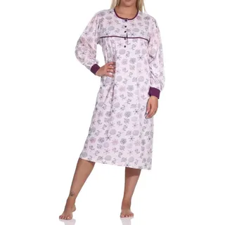 normann Nachthemd Floral Rosa 48/50