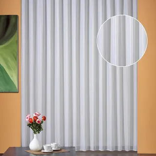 WECKBRODT Breslau Kräuselband 300 x 160 cm cremeweiß