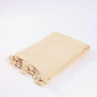 Home Deluxe ELIA Kuscheldecke 140 x 200 cm Beige/Lila