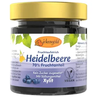 Birkengold Fruchtaufstrich Heidelbeere mit Xylit gesüßt