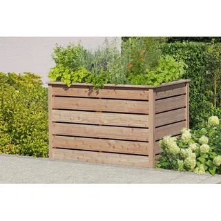 Gartenwelt Riegelsberger Elegantes Hochbeet 125x85xH80 cm Lärche Natur 20x120mm Kräuterbeet Pflanzbeet Gemüsebeet