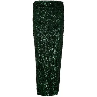 Apricot Sequin Bandeau Midi Dress grün 36