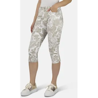 Stooker Tahiti Print Capri Slim Fit 7/8-Hose Beige 48 21