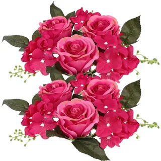 Toddmomy Schreibtischaufsatz Kerzenring Stabkerzen 2 Stücke Rose Blumenkranz Floral Willkommen Kranz Künstliche Blüte Girlande Für Hochzeitsfest Wohnkultur (Rosig) Kerzenkranz Ostern