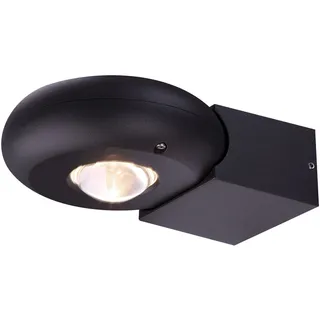 GLOBO Außenwandleuchte Aluminium H 7,1 cm IP44 2x LED 2,3W 410Lm grau