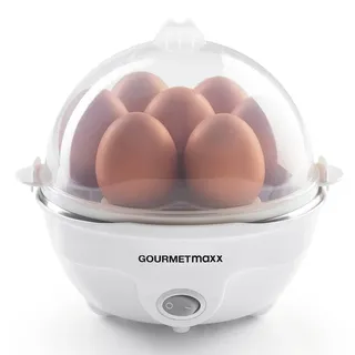 GOURMETmaxx Eierkocher 7 Eier + Eipicker Weiß