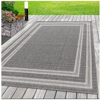 Teppich ARUBA 4901, Ayyildiz Teppiche, rechteckig, Höhe: 6 mm, Pflegeleicht, Modern, In- und Outdoor geeignet grau 80 cm x 150 cm x 6 mm