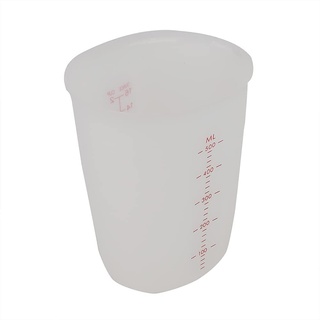 Silikonbecher 500ML Messbecher Cup KüChe Becher FlüSsiges Measuring Cup für handgefertigte Epoxidharzgussformen Art Waxing Kitchen