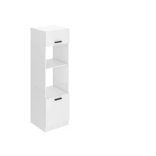 Belini Hochschrank Mikrowelle 60 x 57,6 x 204 cm Weiß