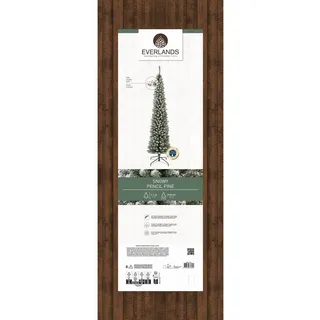 Kaemingk Weihnachtsbaum Künstlicher Weihnachtsbaum Pencil Kiefer grün/Weiß 210 cm