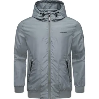 Ragwear Outdoorjacke Stewie II stylische Herren Übergangsjacke mit großer Kapuze grau S (46)