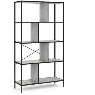 Vicco Fyrk Bücherregal 80 x 30 x 146 cm Grau