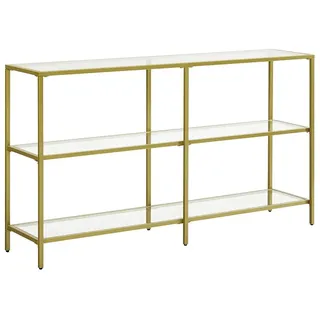 VASAGLE Konsolentisch 130 x 30 x 73,3 cm gold