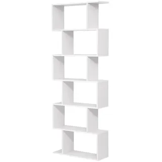 VASAGLE Standregal 70 x 24 x 190,5 cm Weiß