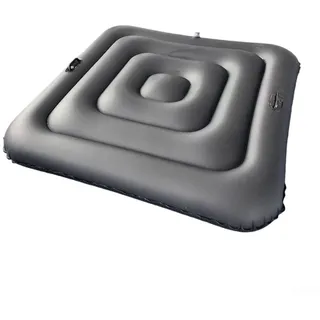 Hasaller Aufblasbare Poolabdeckungen, 135 cm, quadratisch, Wärmedämmung, Whirlpool-Abdeckung, PVC, energiesparende Badepool-Abdeckungen für Pools, Wärmespeicherung und Wetterschutz (Schwarz A)