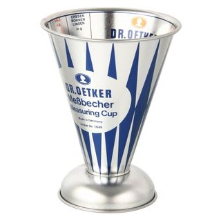 Dr.Oetker Messbecher Nostalgie 1649, 0,5 Liter, Weißblech