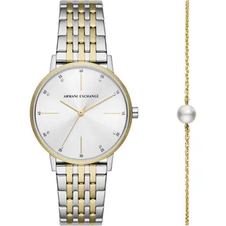 Armani Exchange Lola Edelstahl Bicolor 38 mm AX7156SET