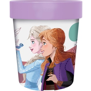 Disney Frozen Elsa und Anna 260 ml Kunststoffbecher mit rutschfester Unterseite