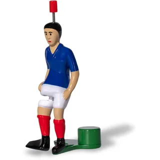 TIPP-KICK Spieler Star-Kicker Frankreich Tischfußball-Zubehör Trikot blau - In Handarbeit hergestellter Original Spieler, Fußball-Figur für spannende Matches, Geschenkidee für Fans
